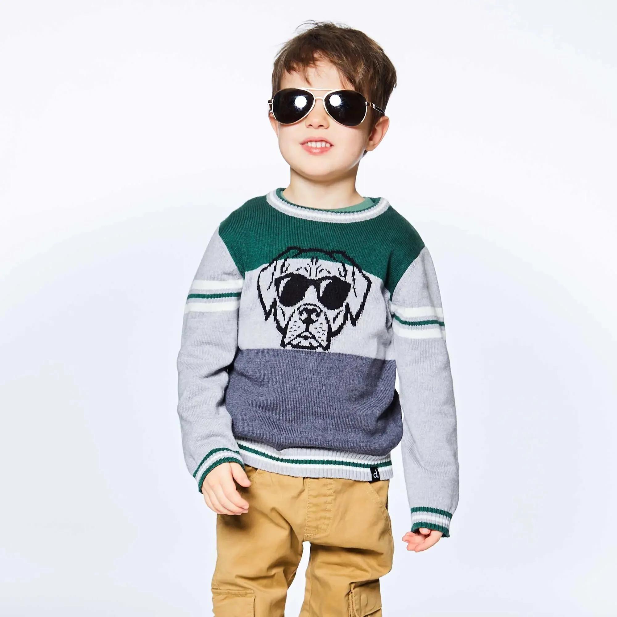Knit Sweater With Dog | DEUX PAR DEUX