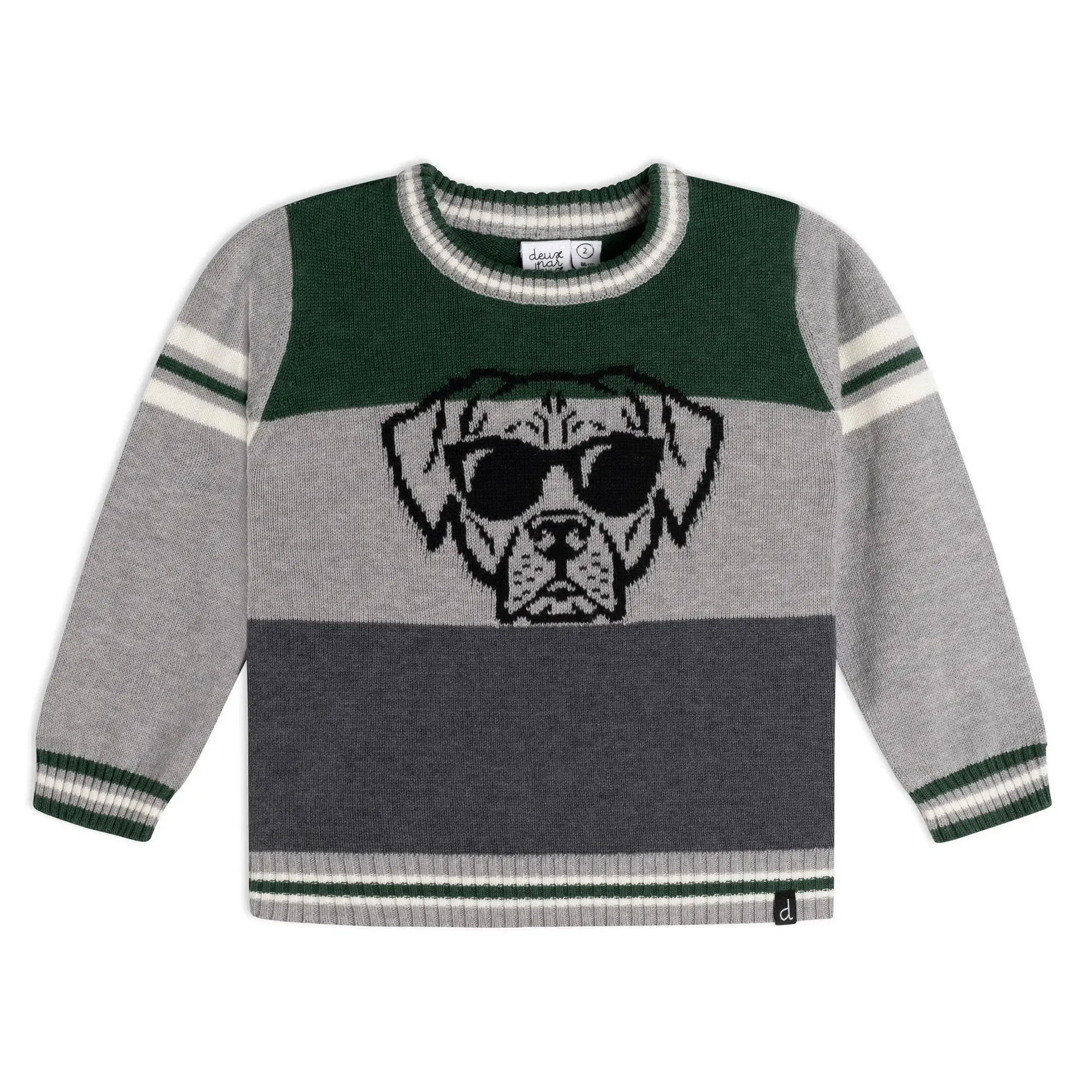 Knit Sweater With Dog | DEUX PAR DEUX