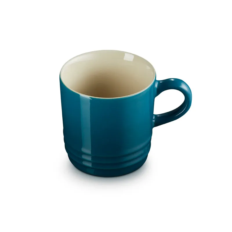 Le Creuset Stoneware Cappuccino Mug Deep Teal 200ml