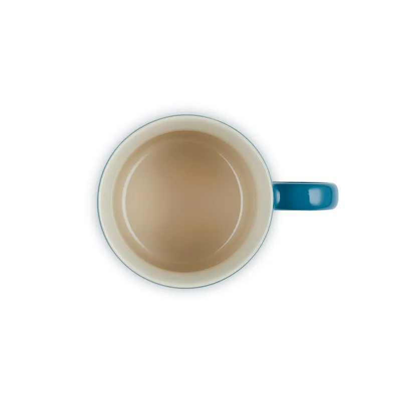 Le Creuset Stoneware Cappuccino Mug Deep Teal 200ml