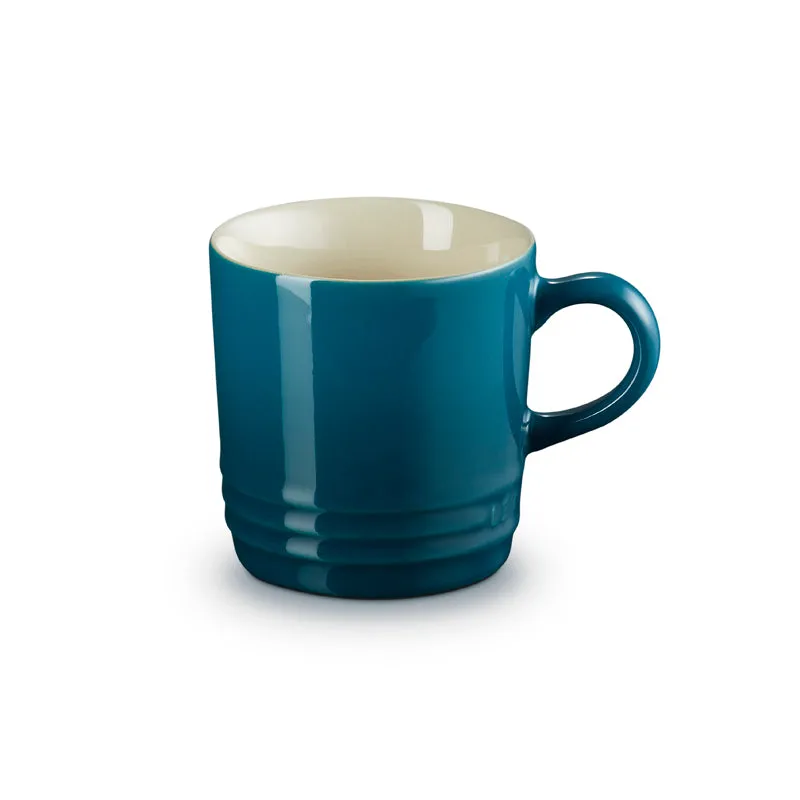 Le Creuset Stoneware Cappuccino Mug Deep Teal 200ml