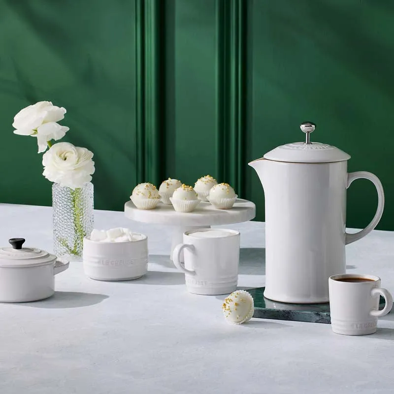 Le Creuset Stoneware Espresso Mug Nectar White
