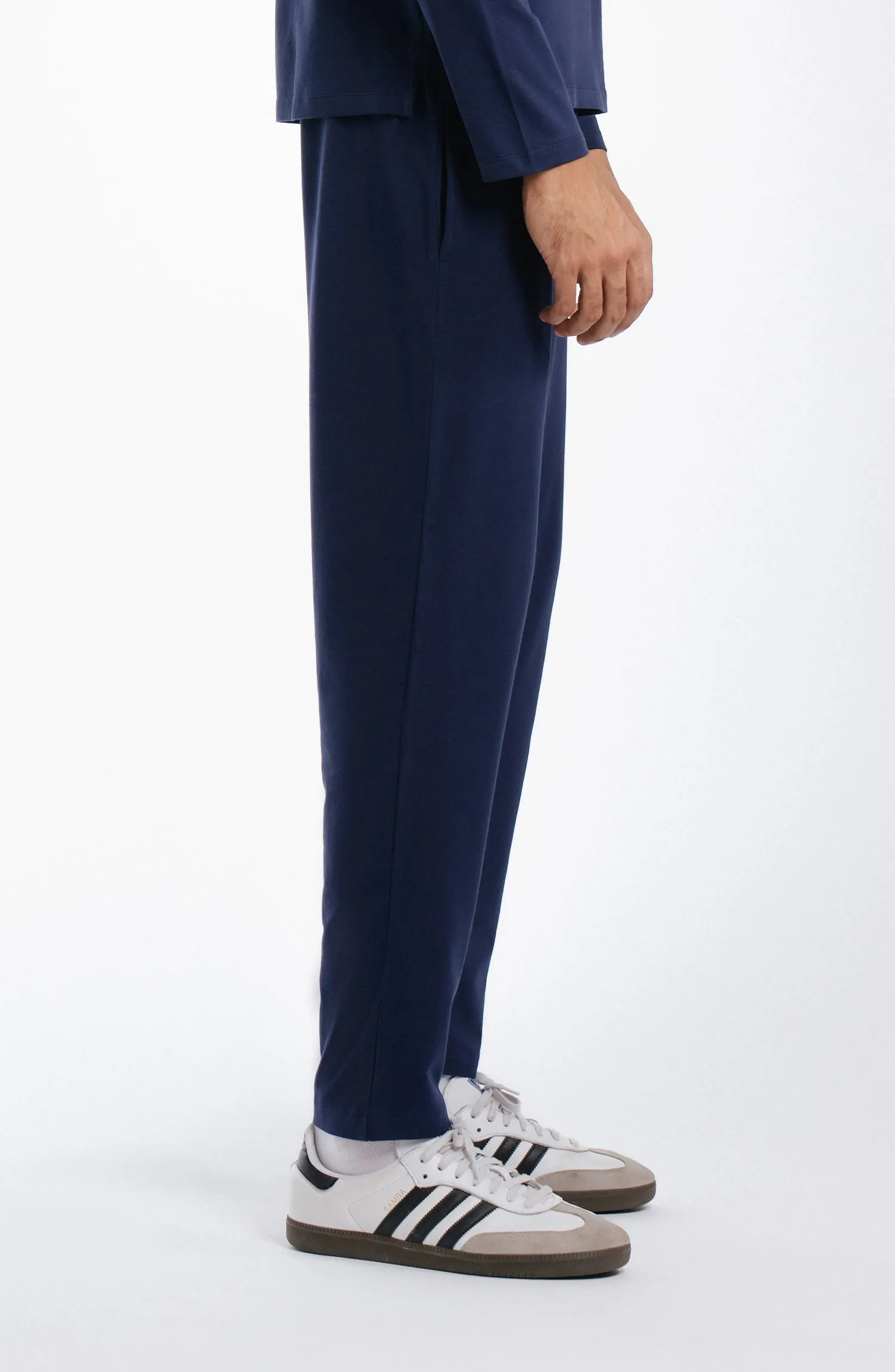 Lycra Loungewear Set - Navy