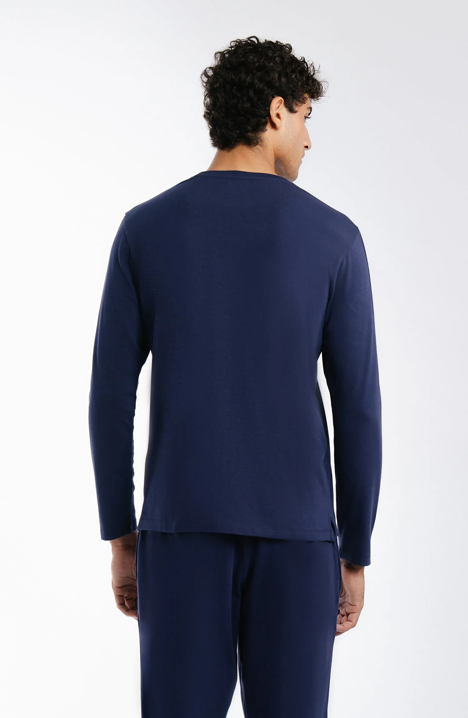 Lycra Loungewear Set - Navy