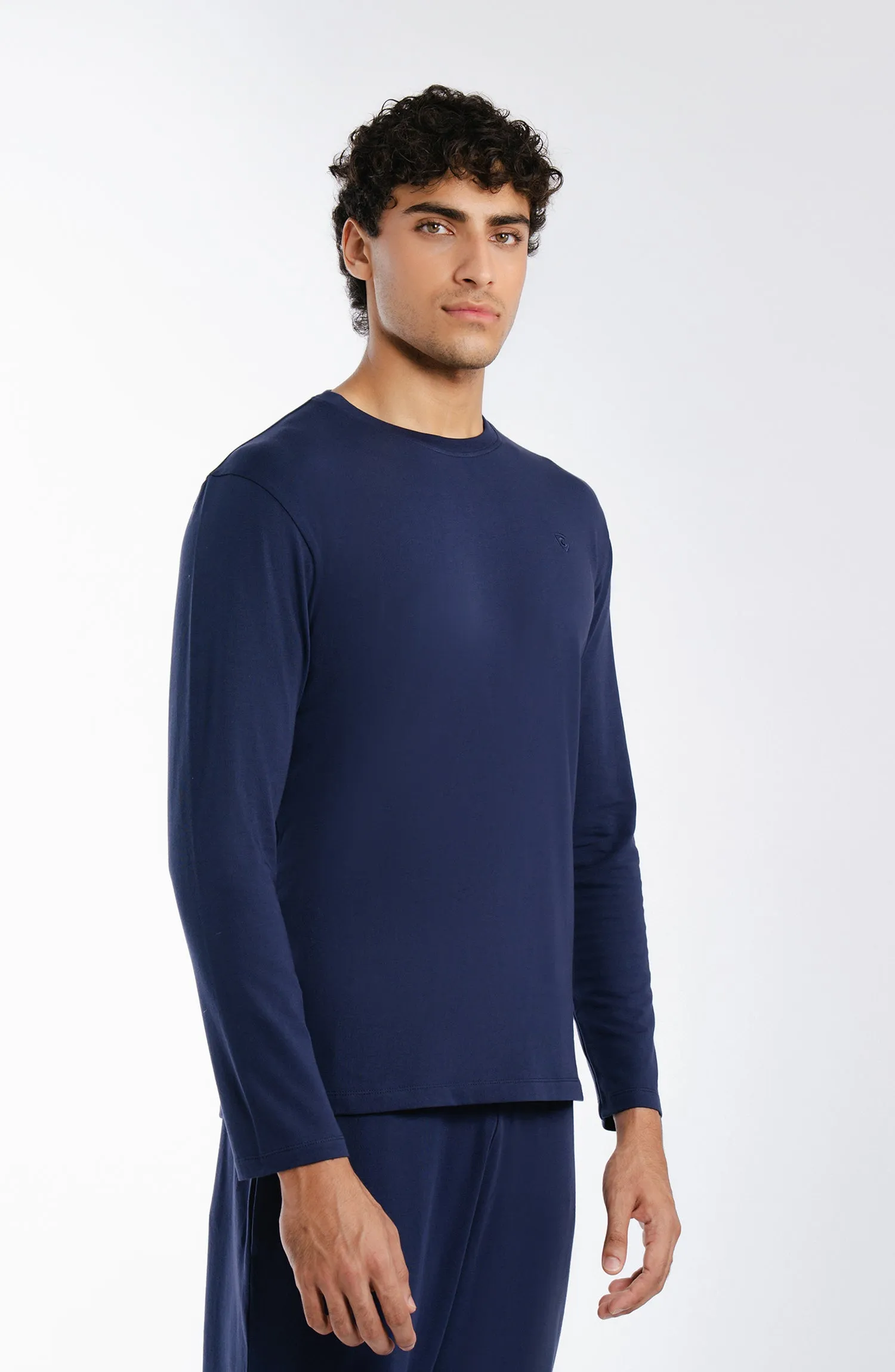 Lycra Loungewear Set - Navy