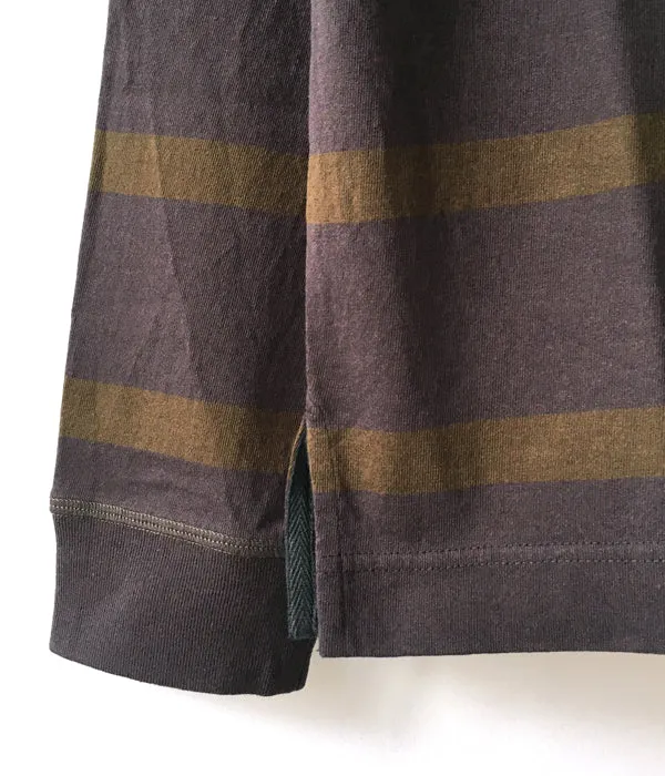 MHL./WIDE STRIPE DRY JERSEY LS (CHARCOAL)