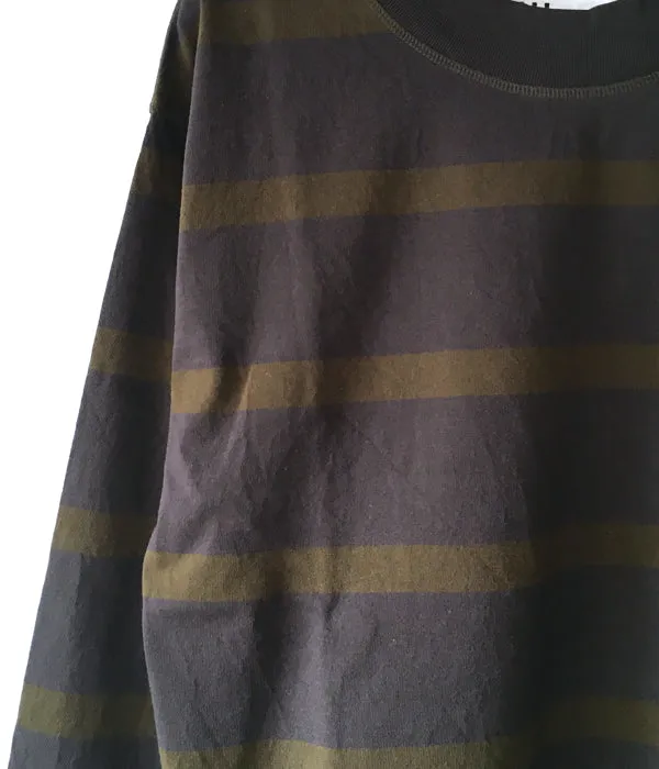 MHL./WIDE STRIPE DRY JERSEY LS (CHARCOAL)