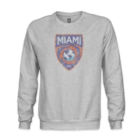 Miami FC Color Badge Crewneck Sweatshirt - Grey