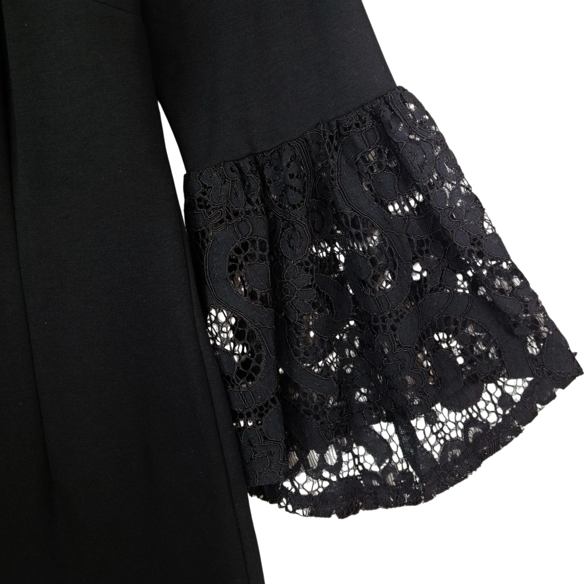Nanette Lepore Women's Lace Bell Sleeve Cocktail Mini Dress