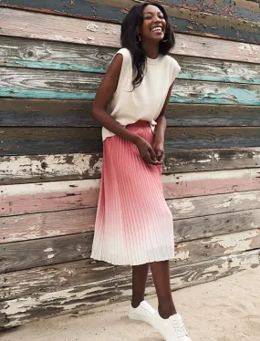 Odessa Ombre Pleated Skirt