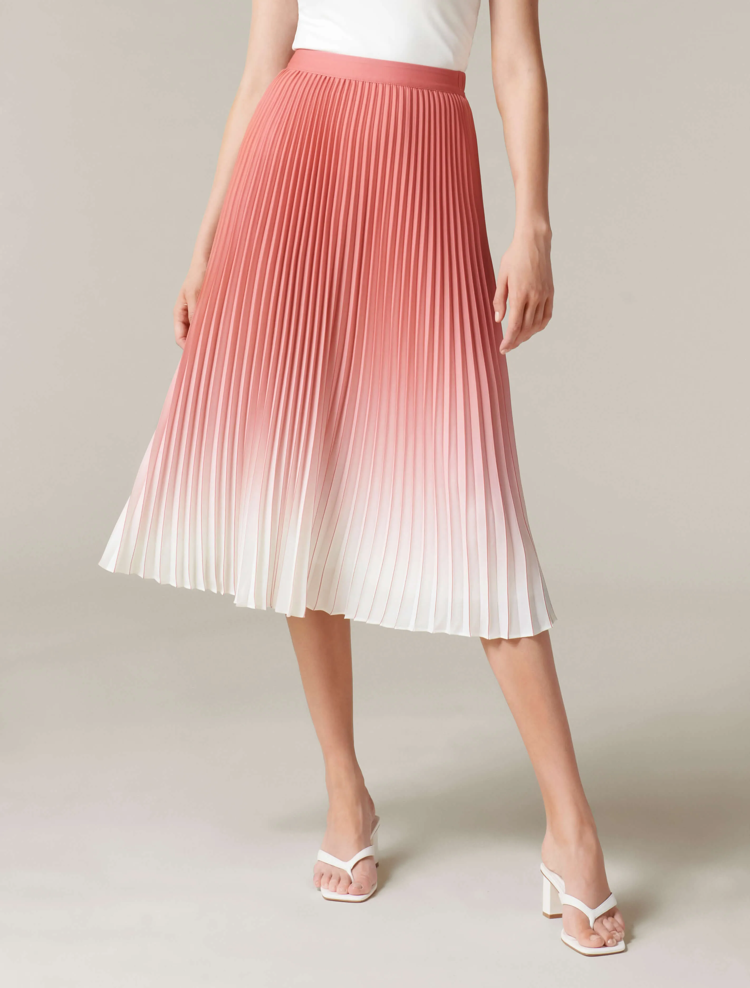Odessa Ombre Pleated Skirt
