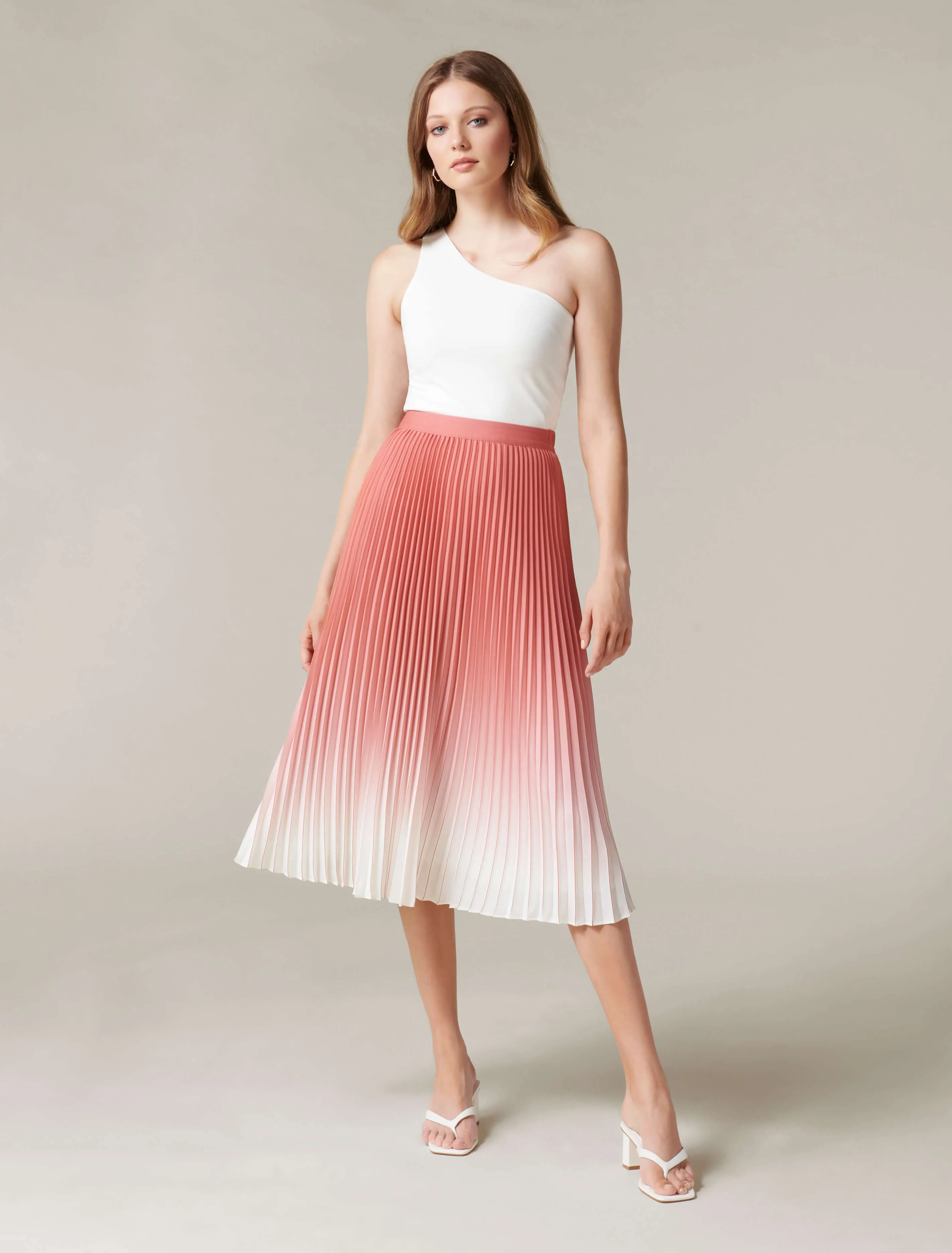 Odessa Ombre Pleated Skirt