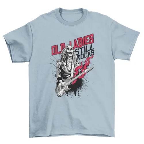 Old Lady Zombie Rocker T-shirt