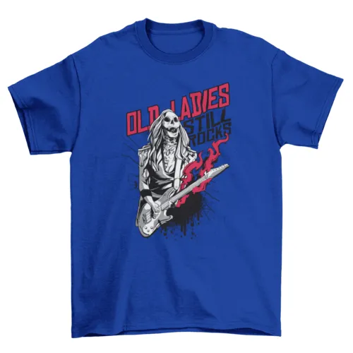 Old Lady Zombie Rocker T-shirt