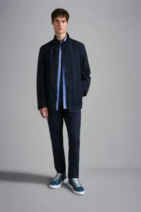 PAUL & SHARK Loro Piana Storm Green Storm System Wool Coat NAVY REG