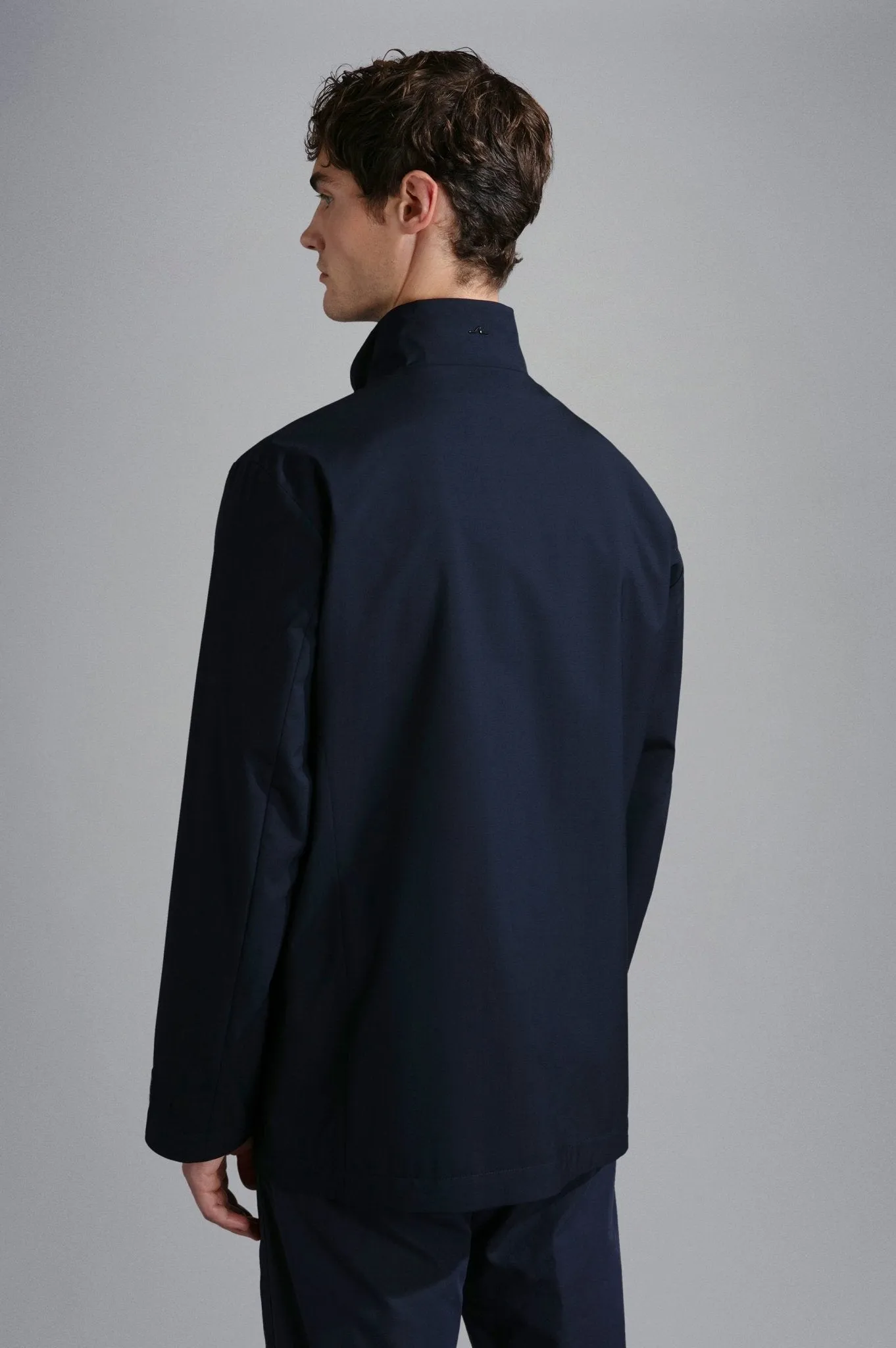 PAUL & SHARK Loro Piana Storm Green Storm System Wool Coat NAVY REG