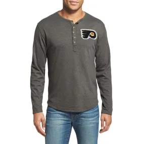 Philadelphia Flyers - Chest Logo Primo Adult Henley Long Sleeve T-Shirt