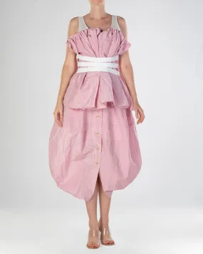 Pink Pleated Skirt