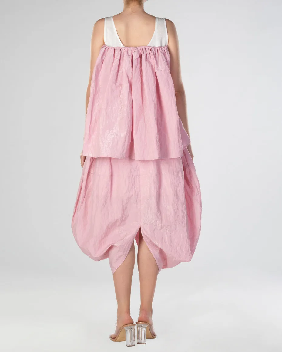 Pink Pleated Skirt