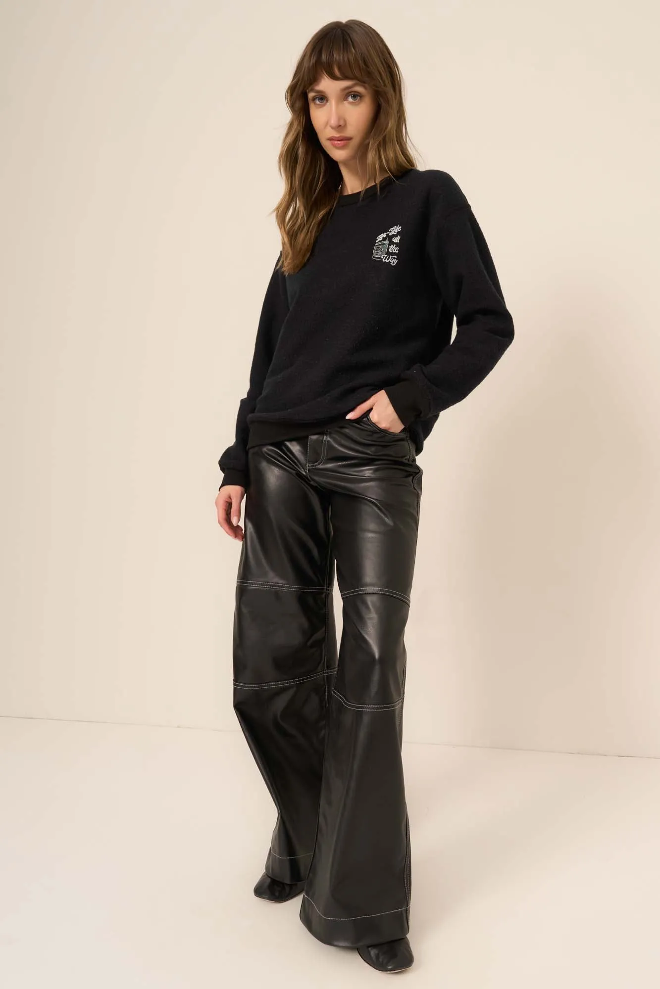 Prosecco/Gin Holiday Reversible Sweatshirt - Black