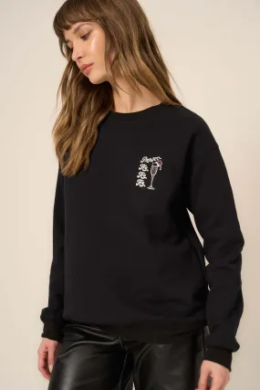 Prosecco/Gin Holiday Reversible Sweatshirt - Black