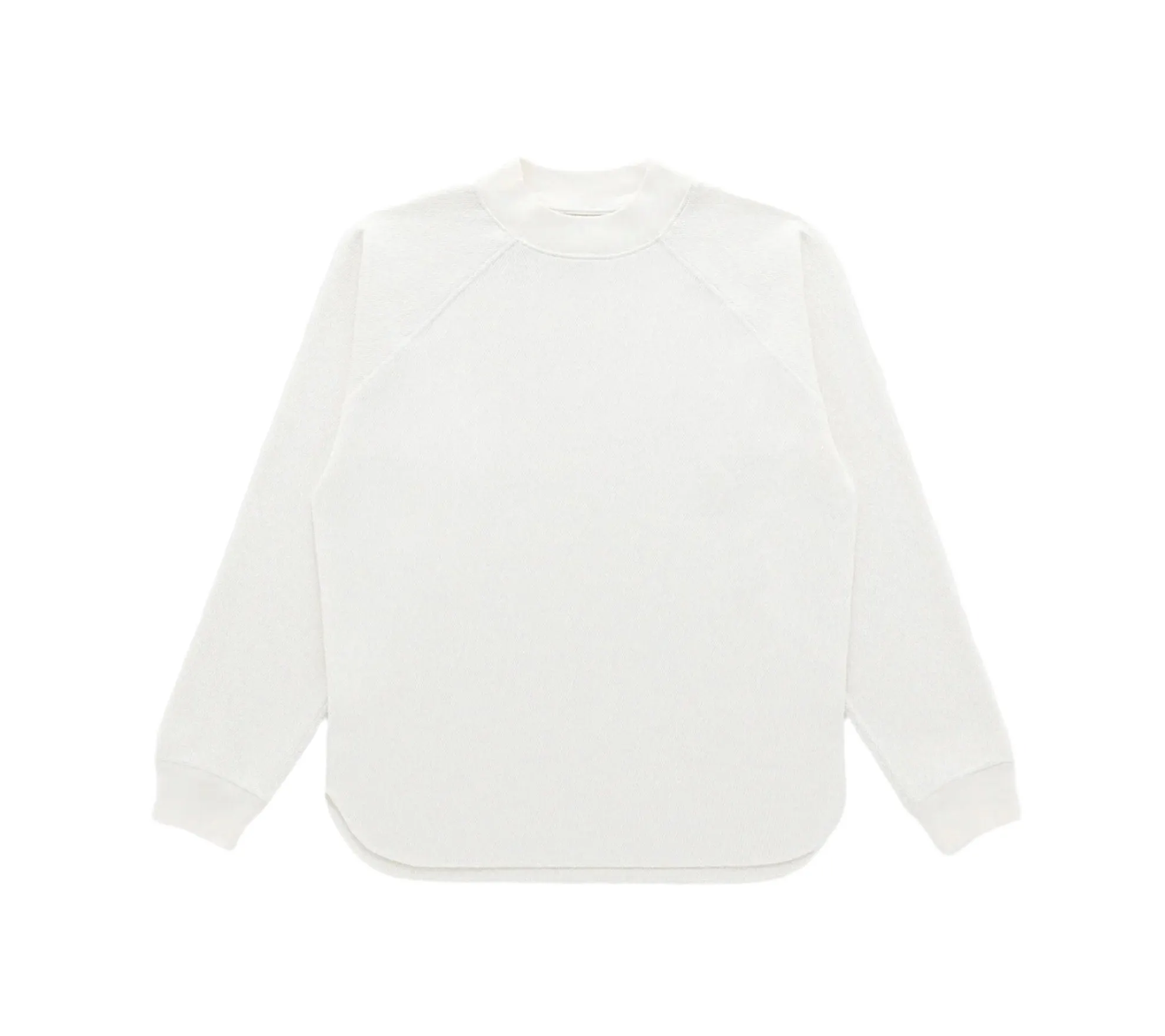 Raglan Mock Neck Thermal | Milk