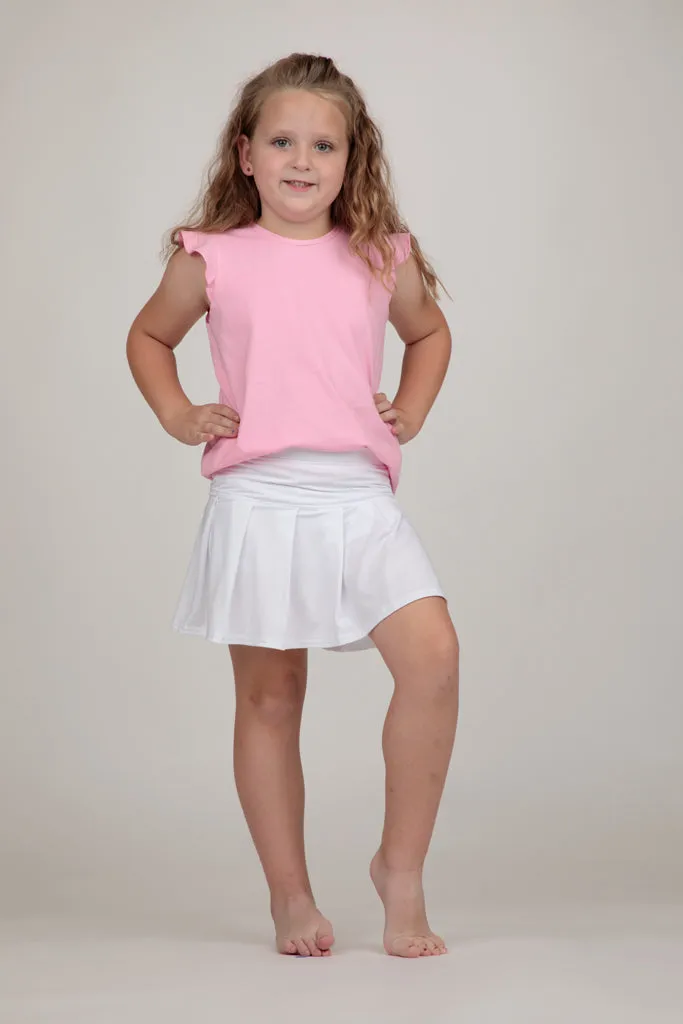 Ruffle Shirt in Light Pink