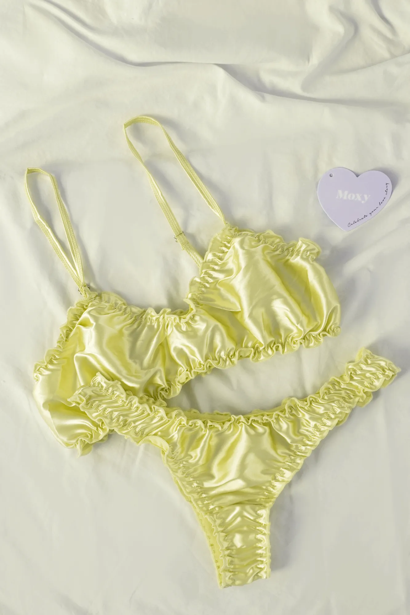 Silk Bralette Underwear Set