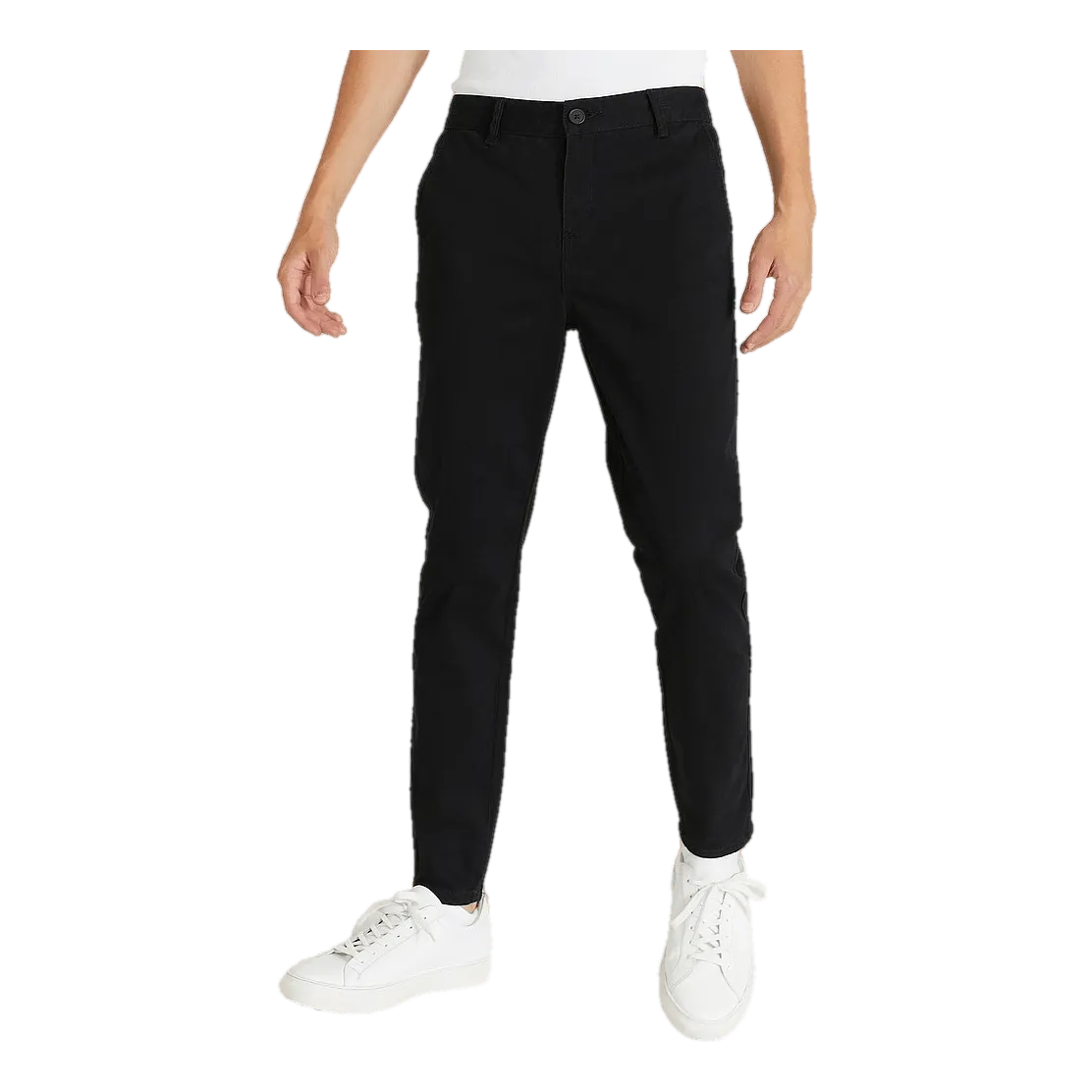 Skinny Cropped Chino Black