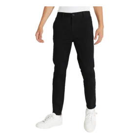 Skinny Cropped Chino Black