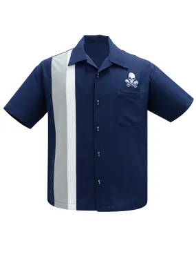 Skull Piston Racer in Navy/Silver/White