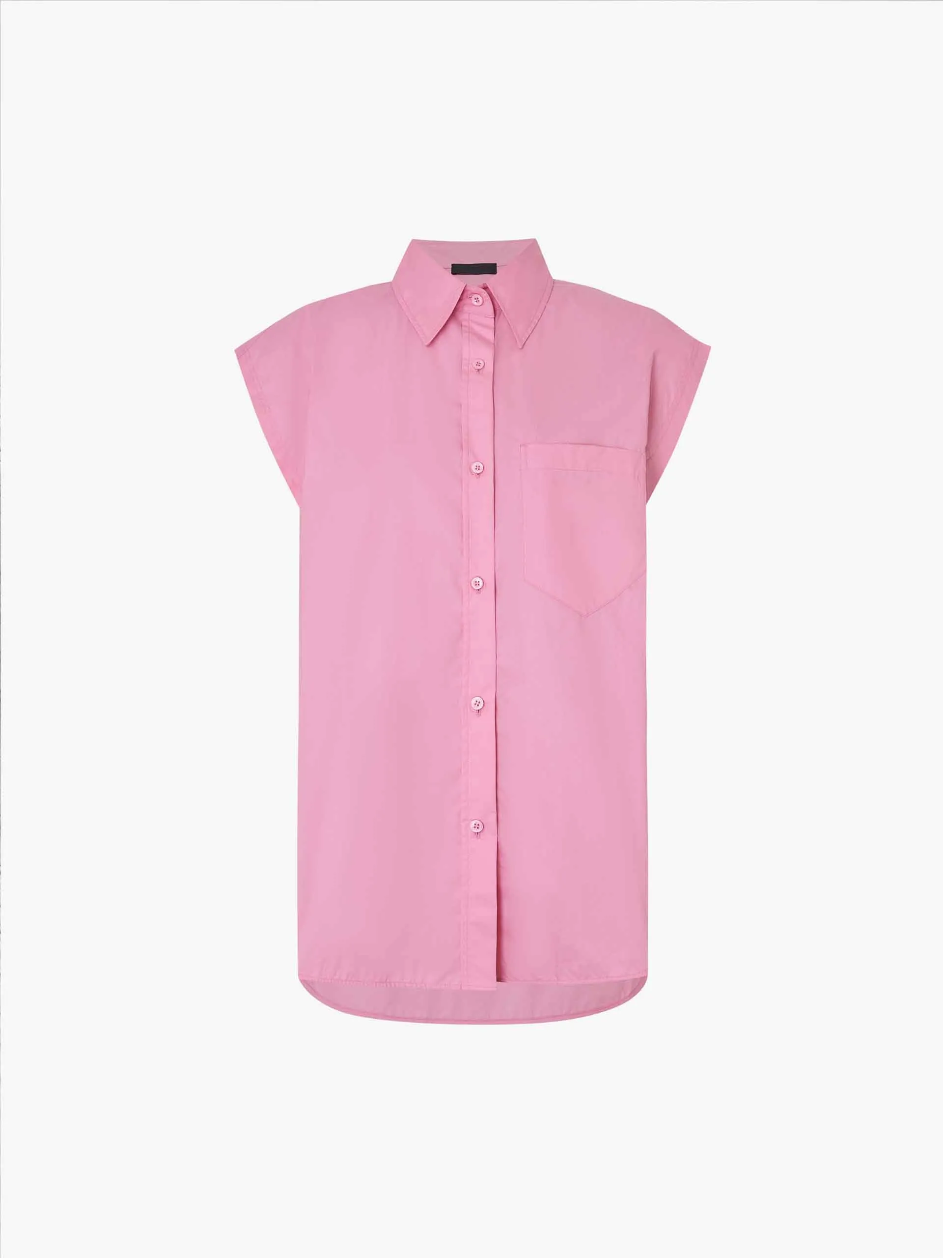 Sleeveless Cotton Shirt