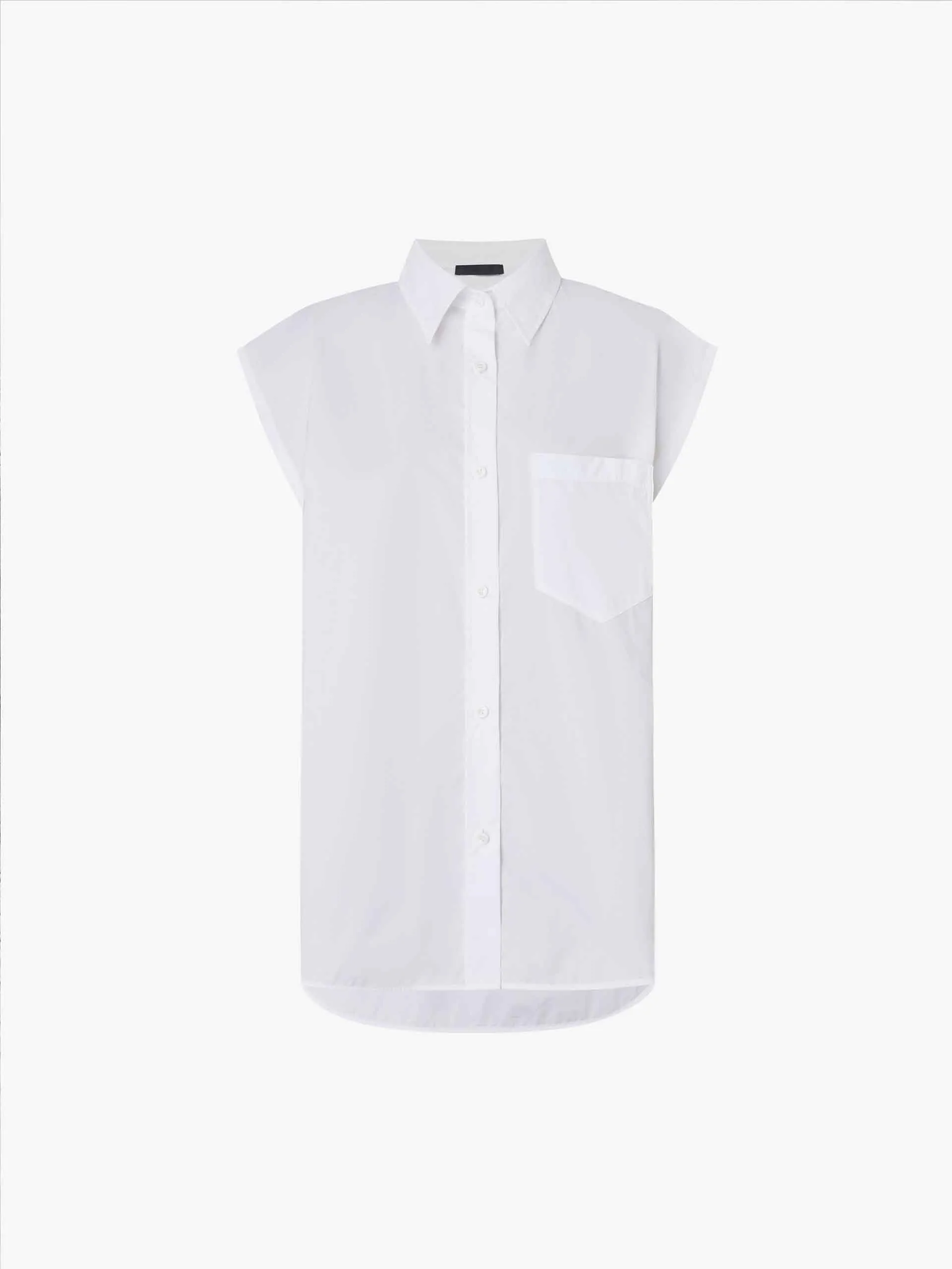 Sleeveless Cotton Shirt