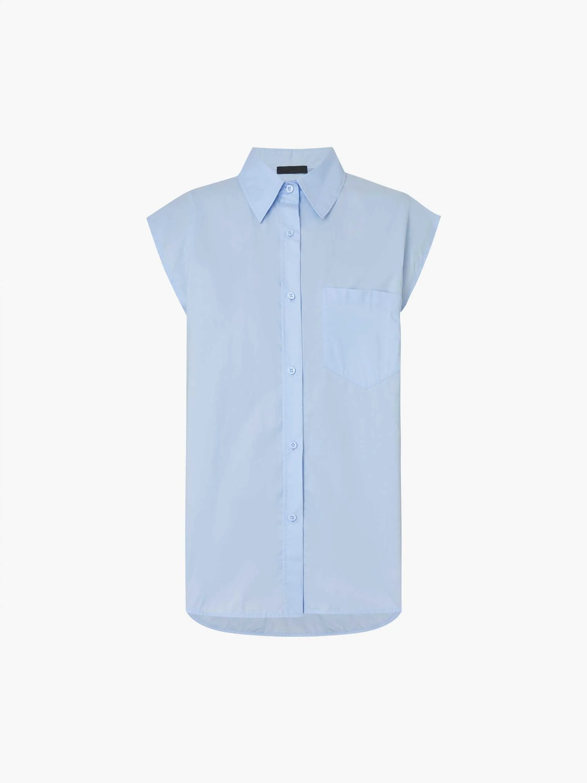 Sleeveless Cotton Shirt