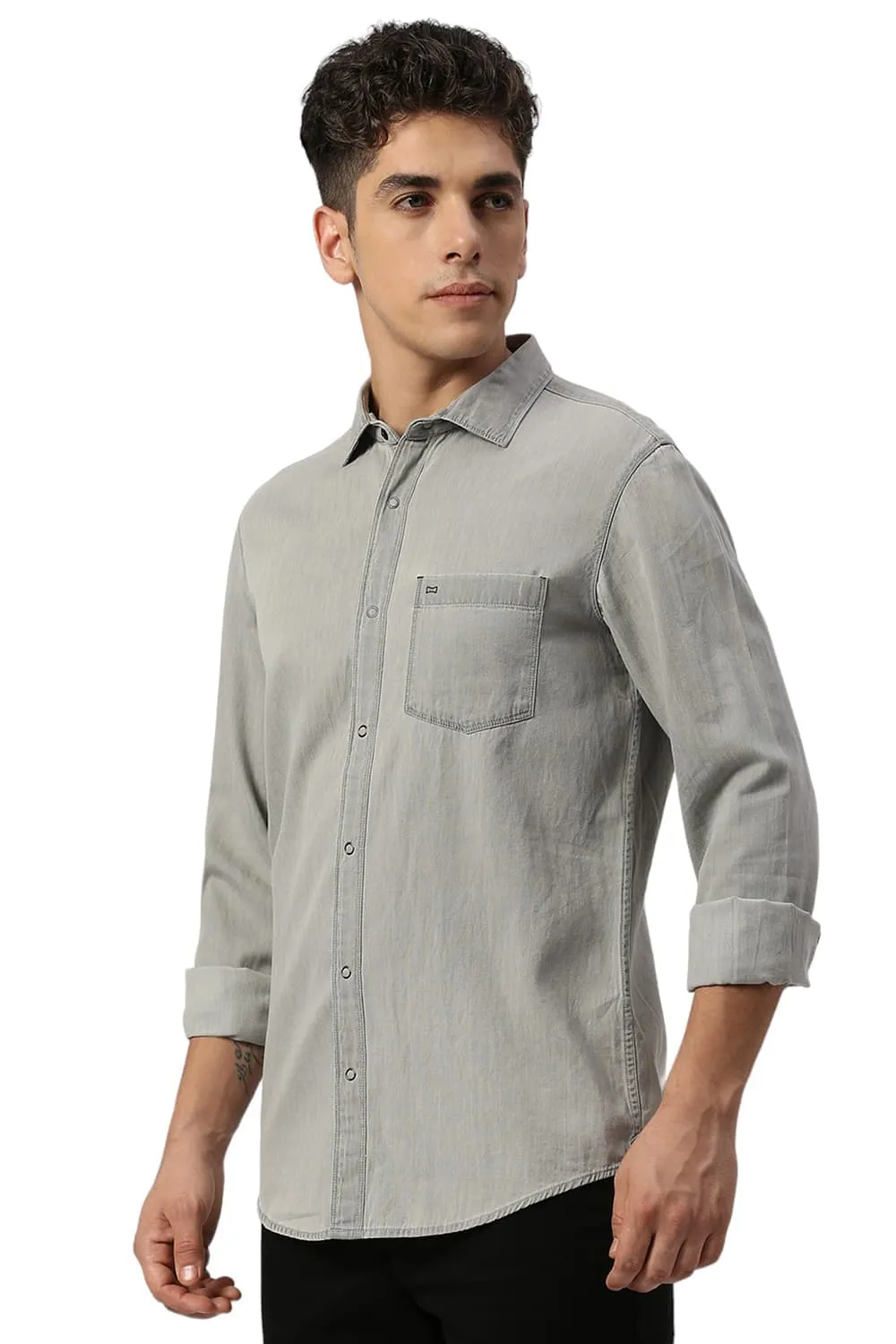 Slim Fit Cotton Sulphur Shirt