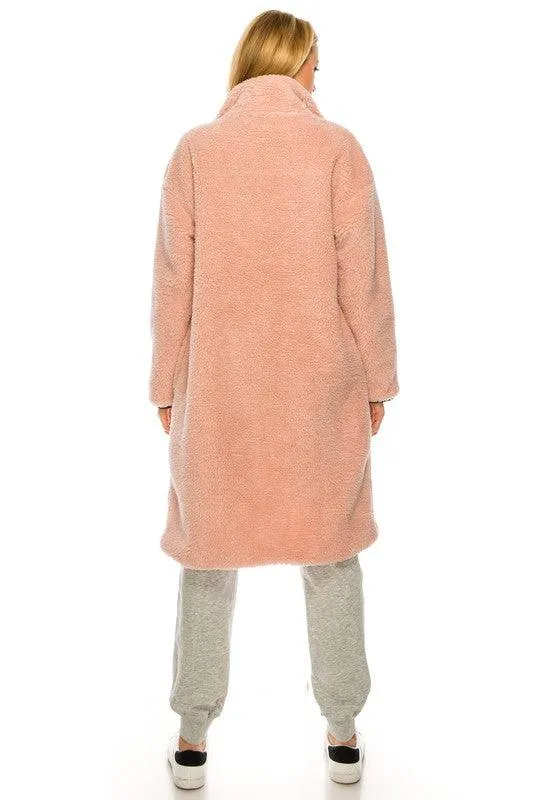Soft Fleece Long Rose Jacket
