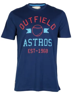 South Shore Outfield Cotton T-shirt in Estate Blue