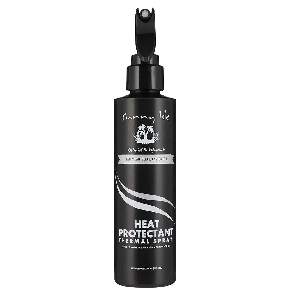 Sunny Isle Jamaican Black Castor Oil Heat Protectant Thermal Spray 6 oz