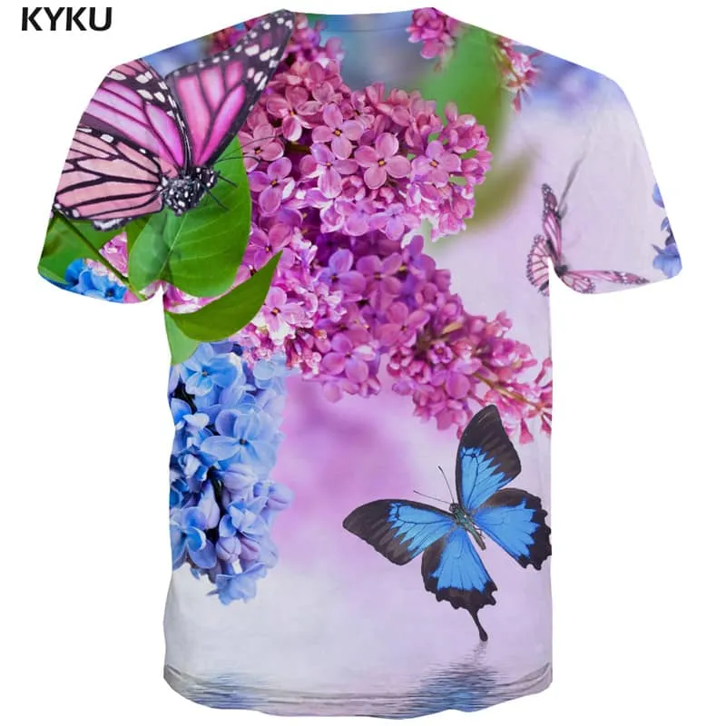 t shirt insect t shirt 3D plant beautiful art costume men Cool
