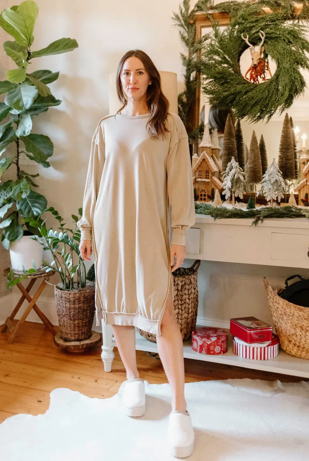 Take A Chill Pill Sweatshirt Dress