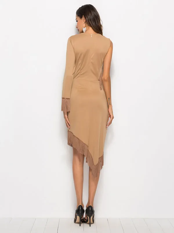 Tassel Irregular Dress