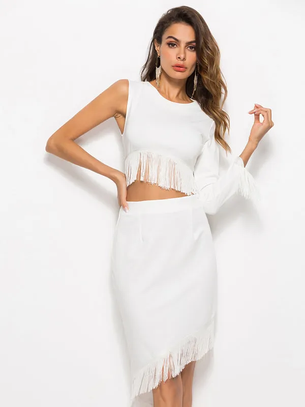 Tassel Irregular Dress