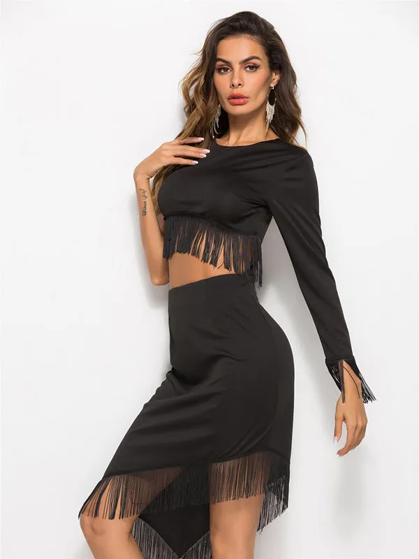 Tassel Irregular Dress
