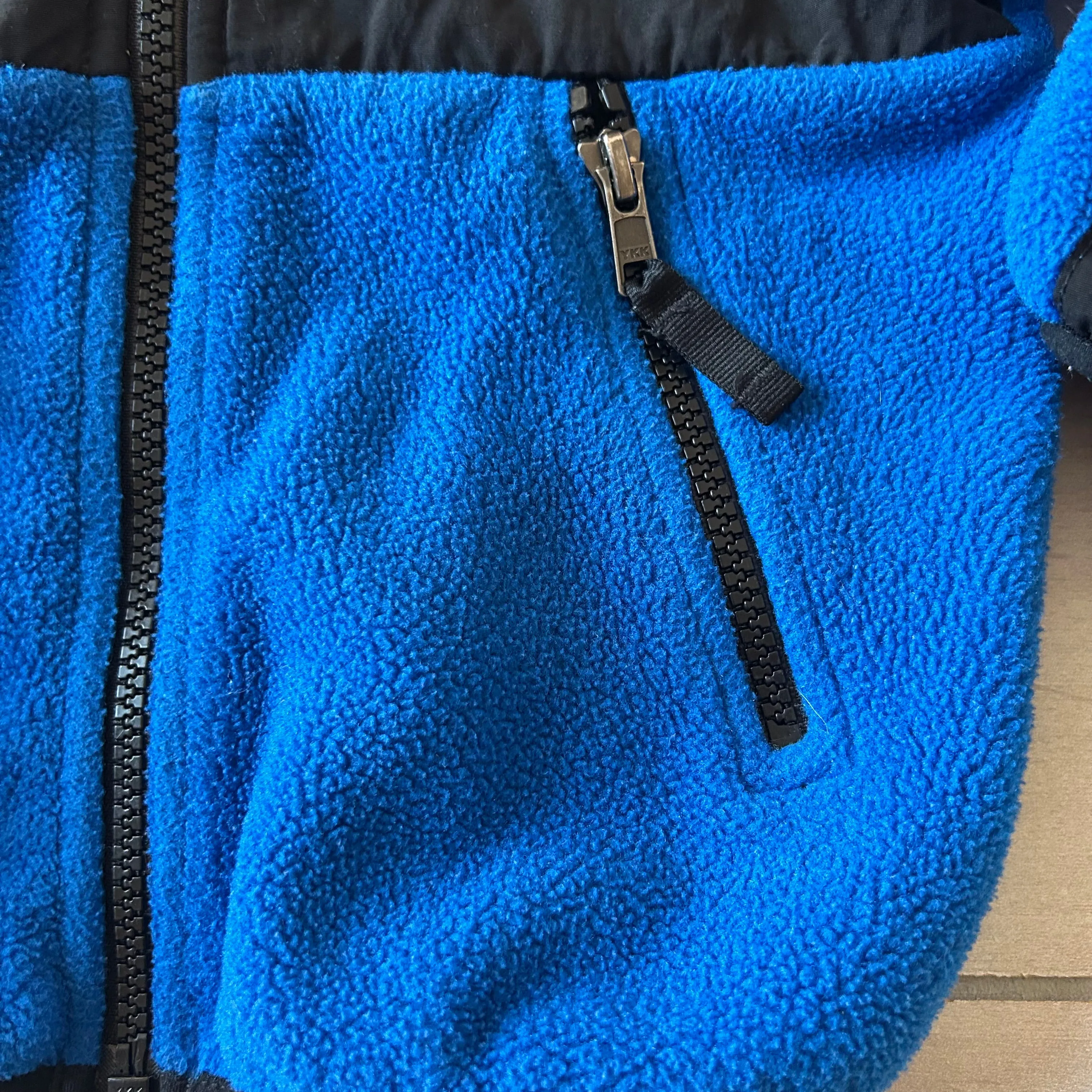 The North Face Blue & Black Fleece Zipper Jacket