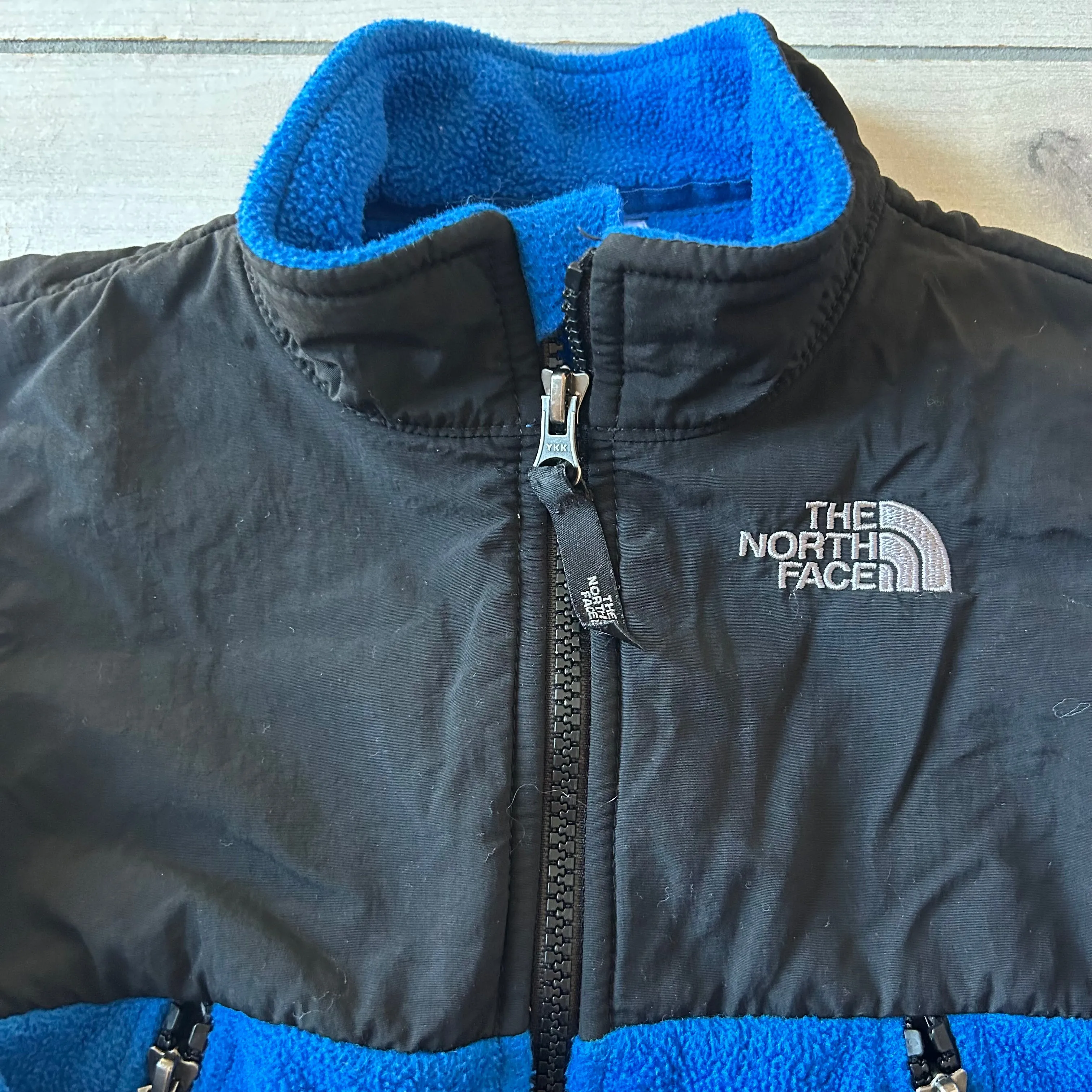 The North Face Blue & Black Fleece Zipper Jacket
