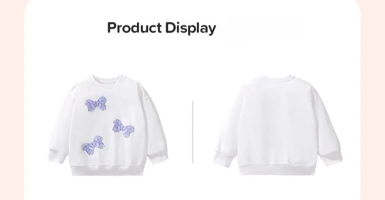 Toddler/Kid Girl's Purple Butterflies Print Design Sweatshirt