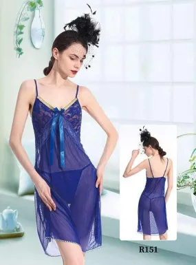 Transparent Babydoll Sexy Short Nighty  -  R151