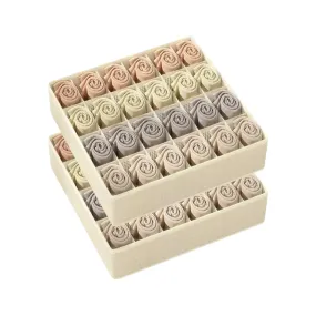 Underwear Storage Box – Drawer Organizer with 16, 24, or 7 Grids