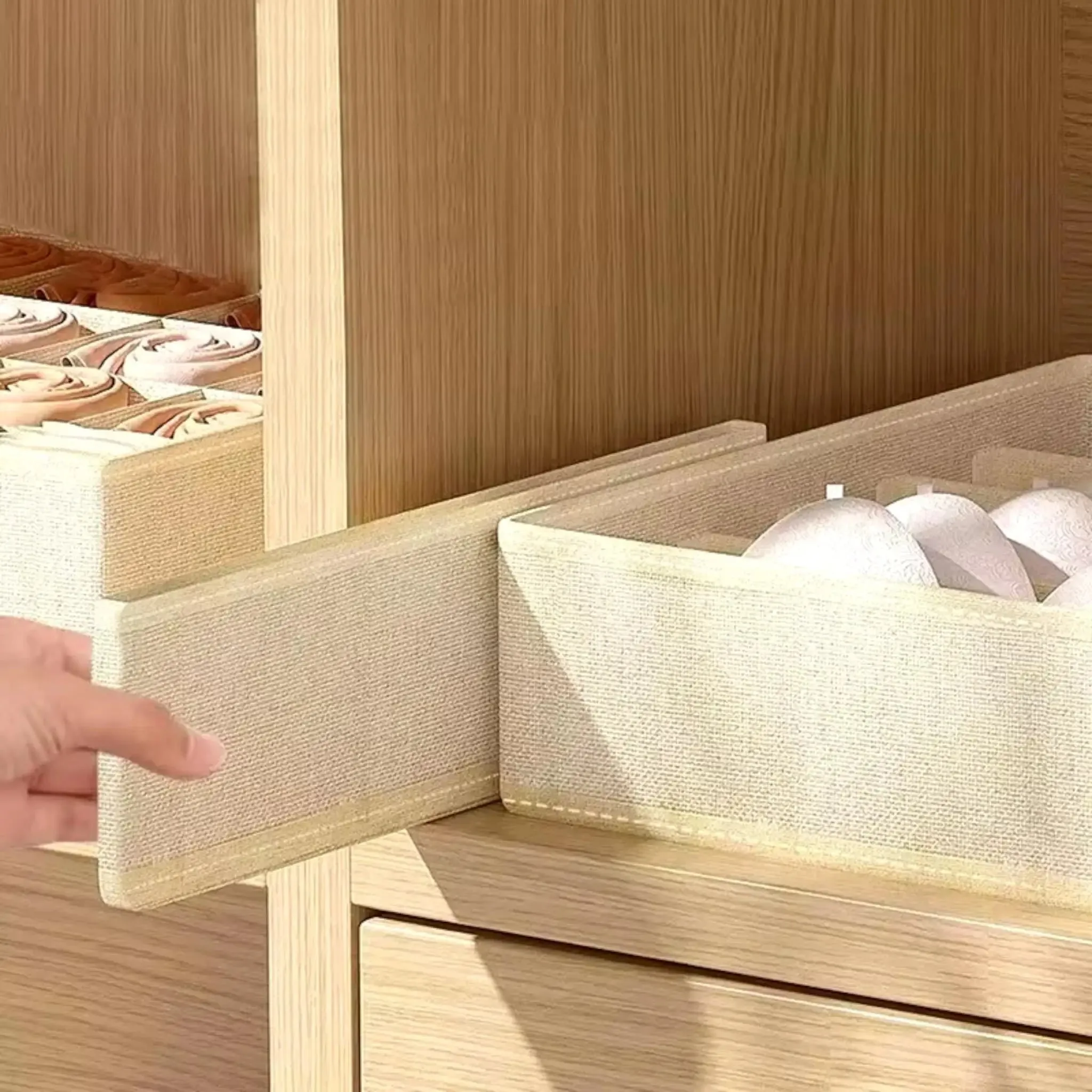 Underwear Storage Box – Drawer Organizer with 16, 24, or 7 Grids