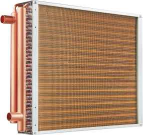 Vevor Heat Exchanger Water to Air 18" x 20" with 3-Row 3/8" Copper Ports New